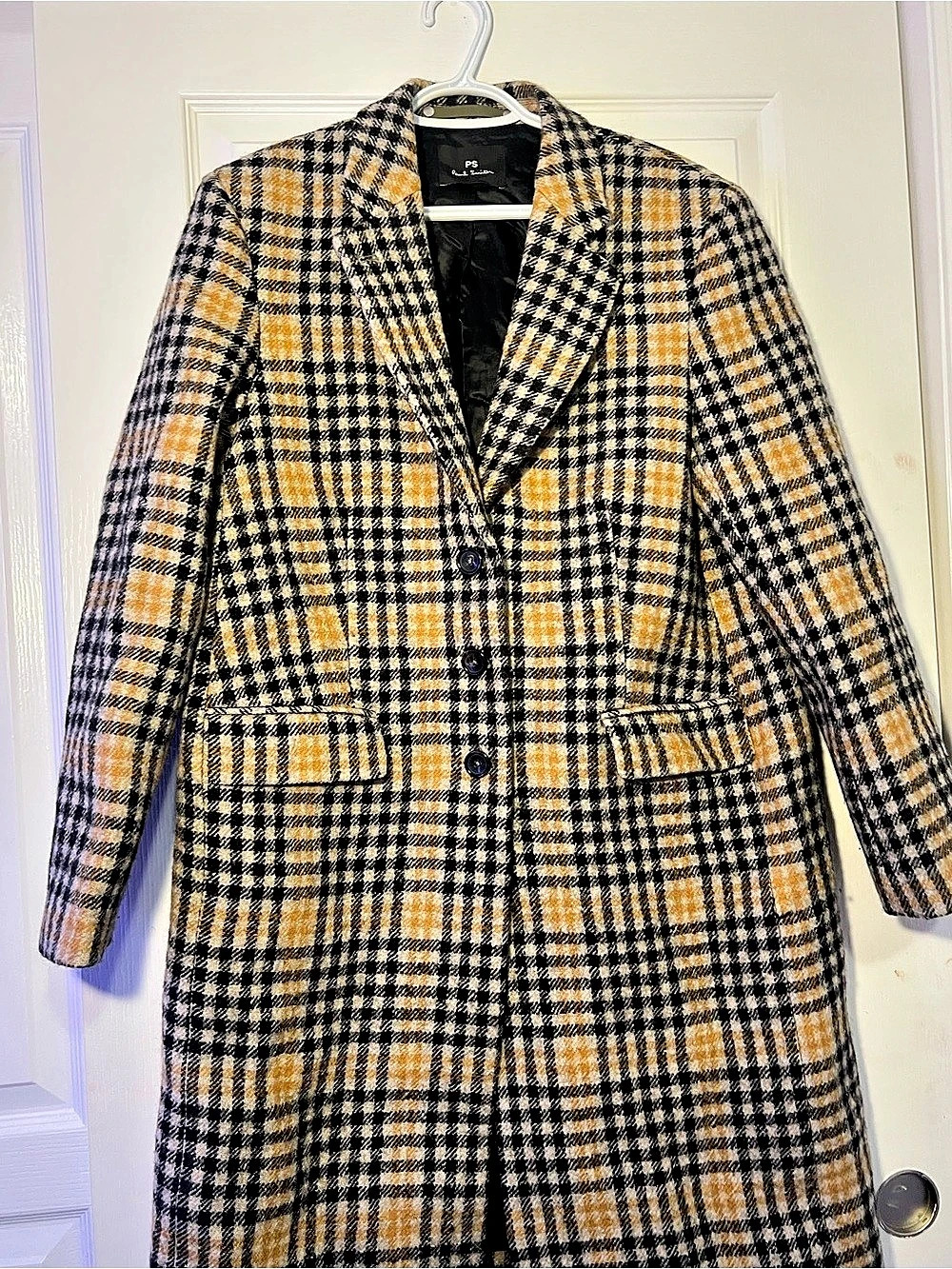 Paul Smith Plaid Blazer in Yellow & Black Like New